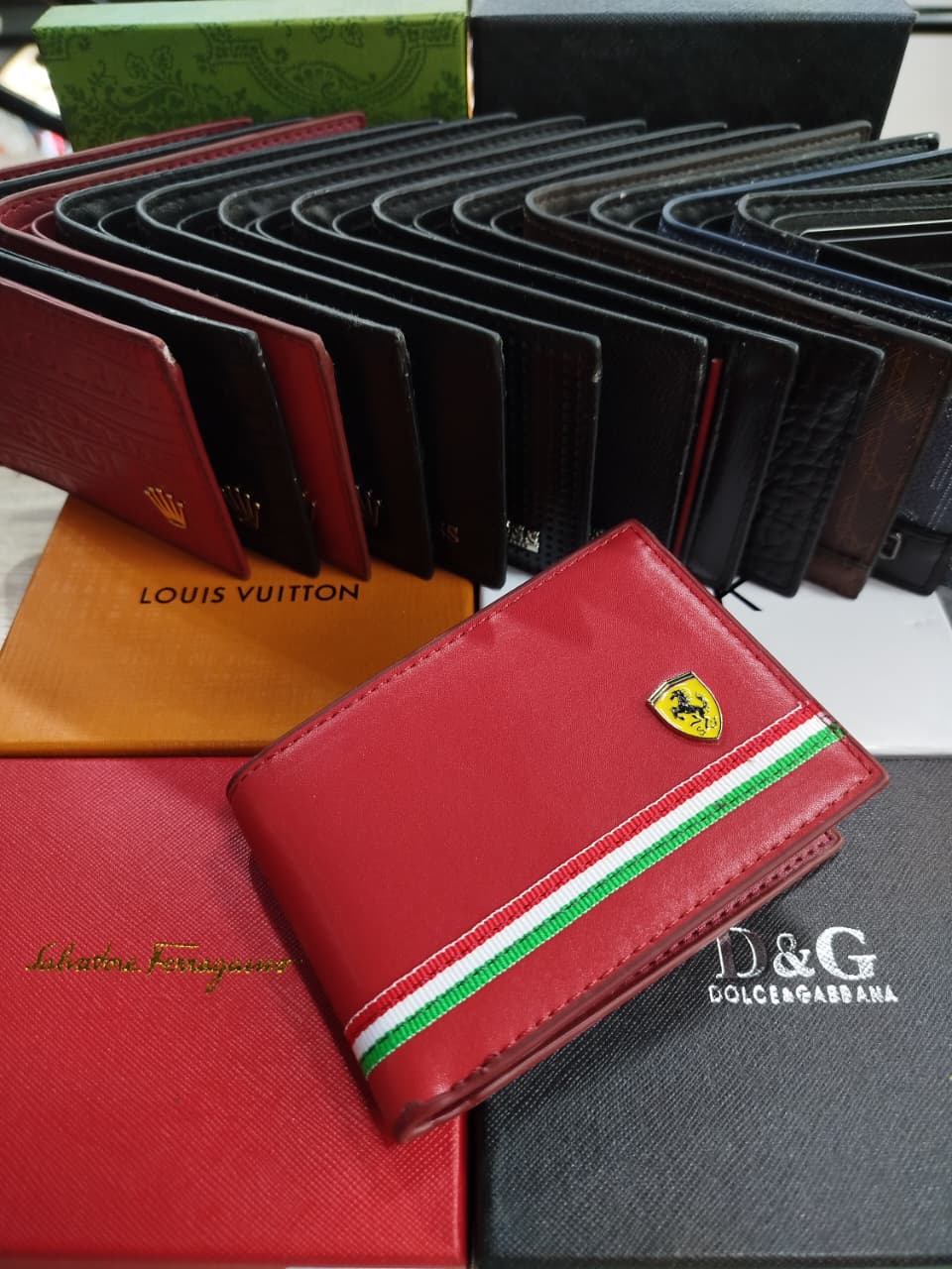 BILLETERA FERRARI RED