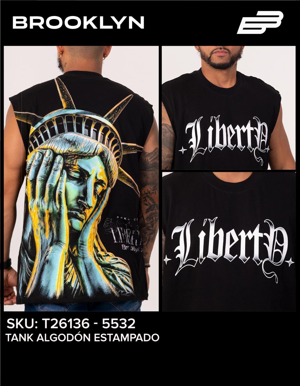 CAMISA LIBERTY SIN MANGAS