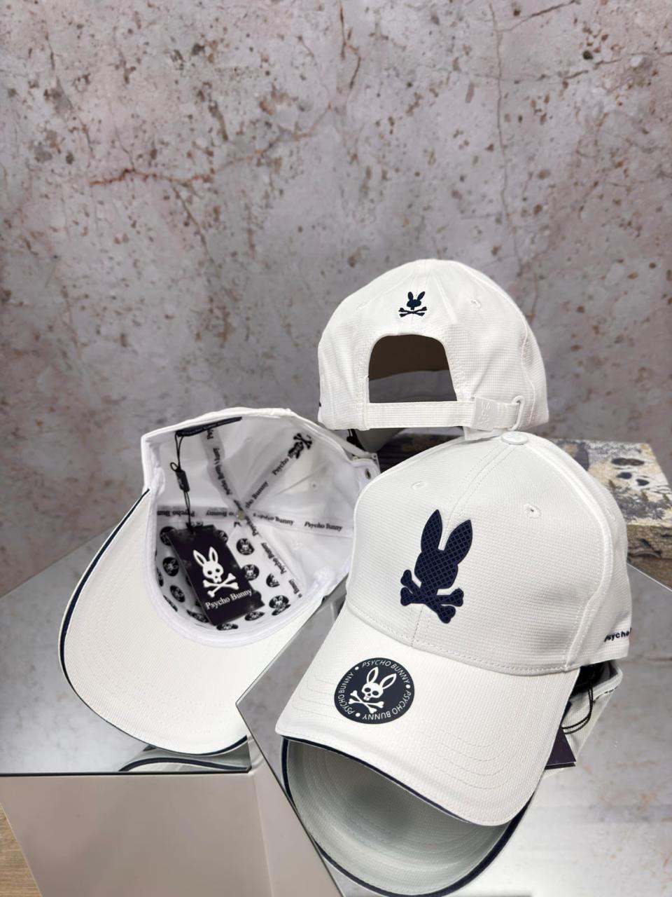 GORRA PSYCHO BUNNY WHITE
