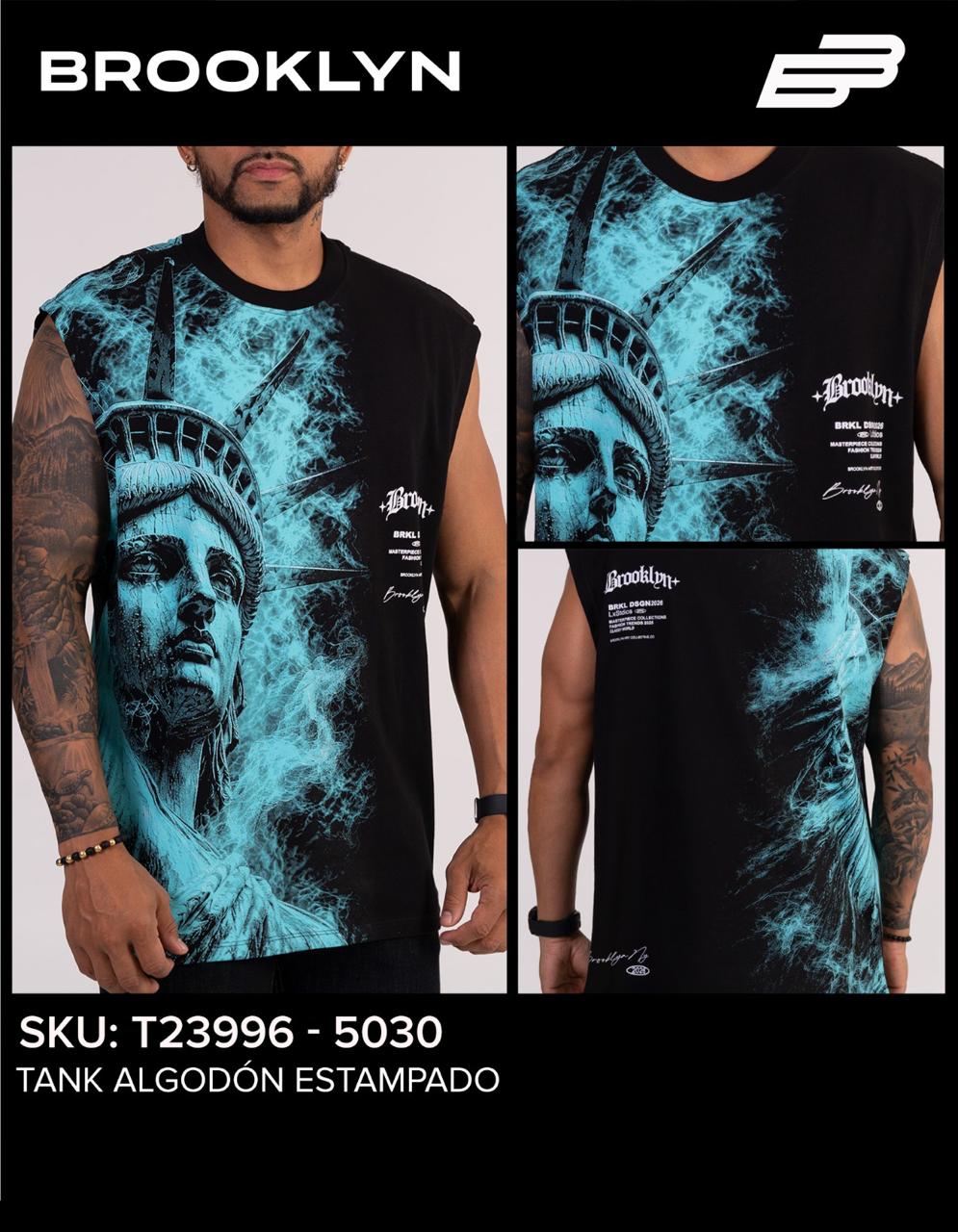CAMISA ESTATUA DE LA LIBERTA SIN MANGAS