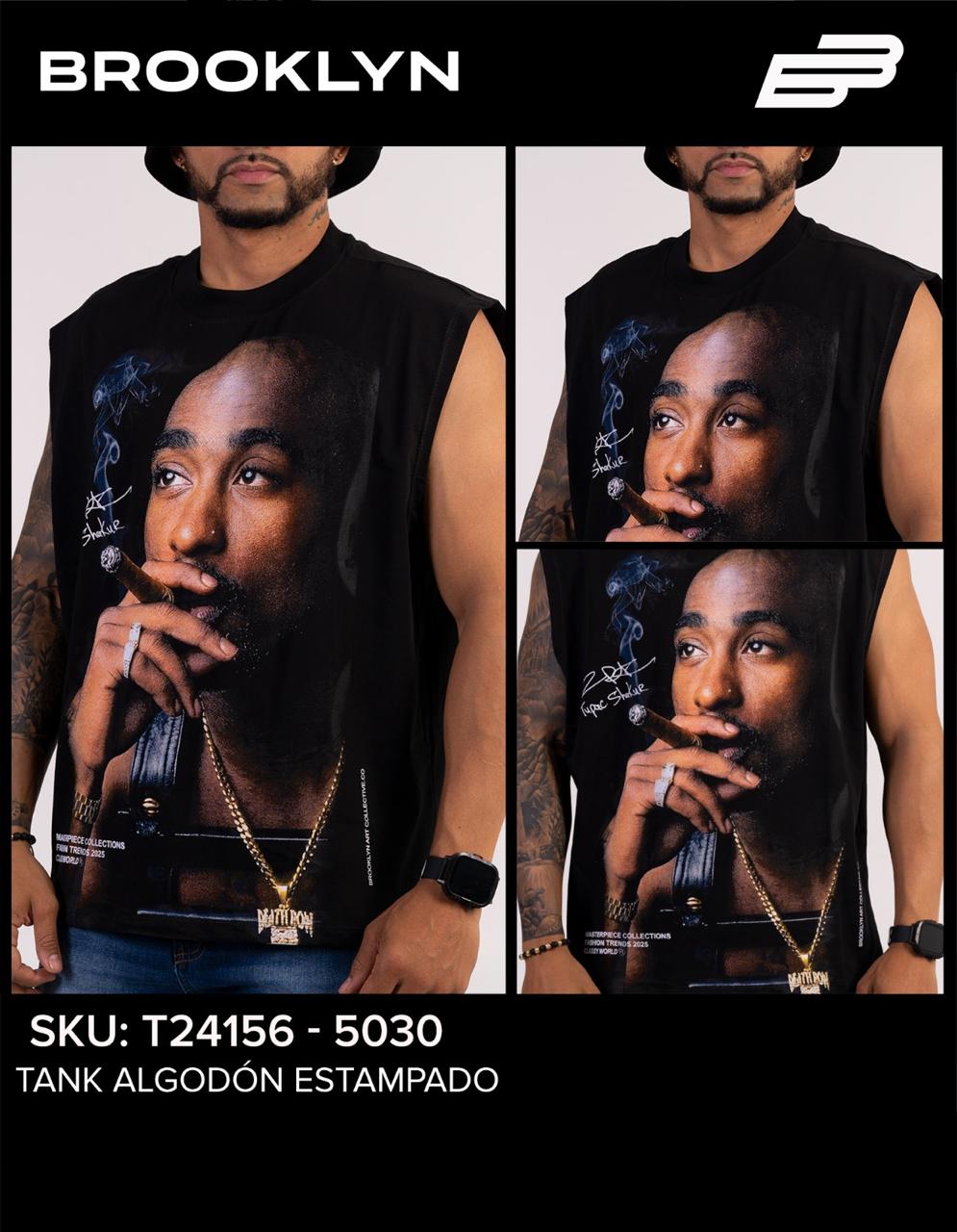 CAMISA 2PAC SIN MANGAS