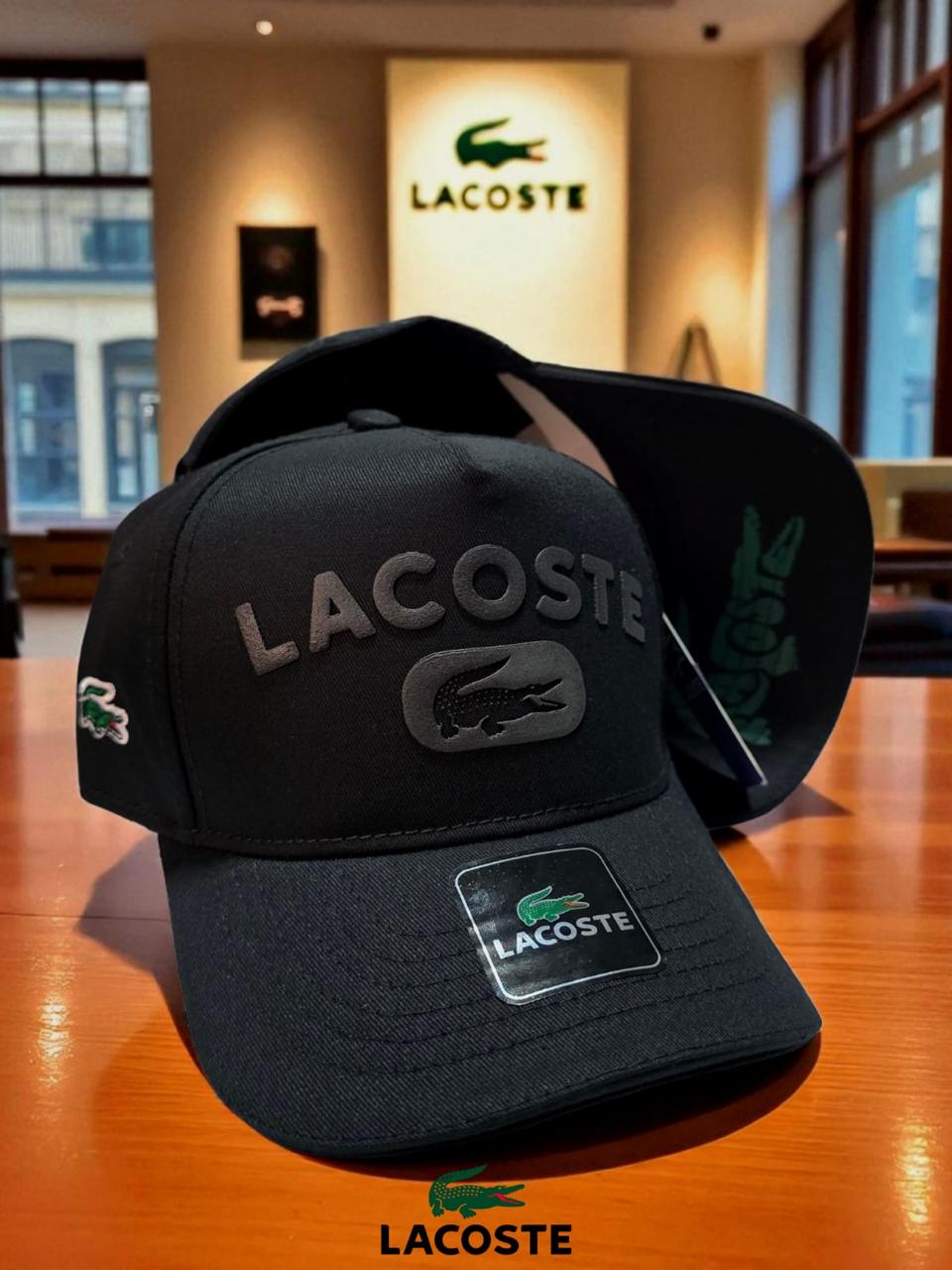 GORRA LACOSTE BLACK
