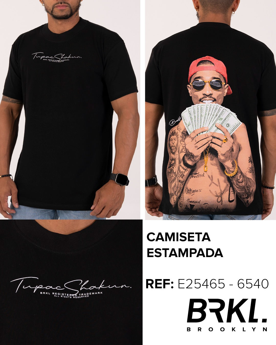 CAMISA TUPAC DOLLAR