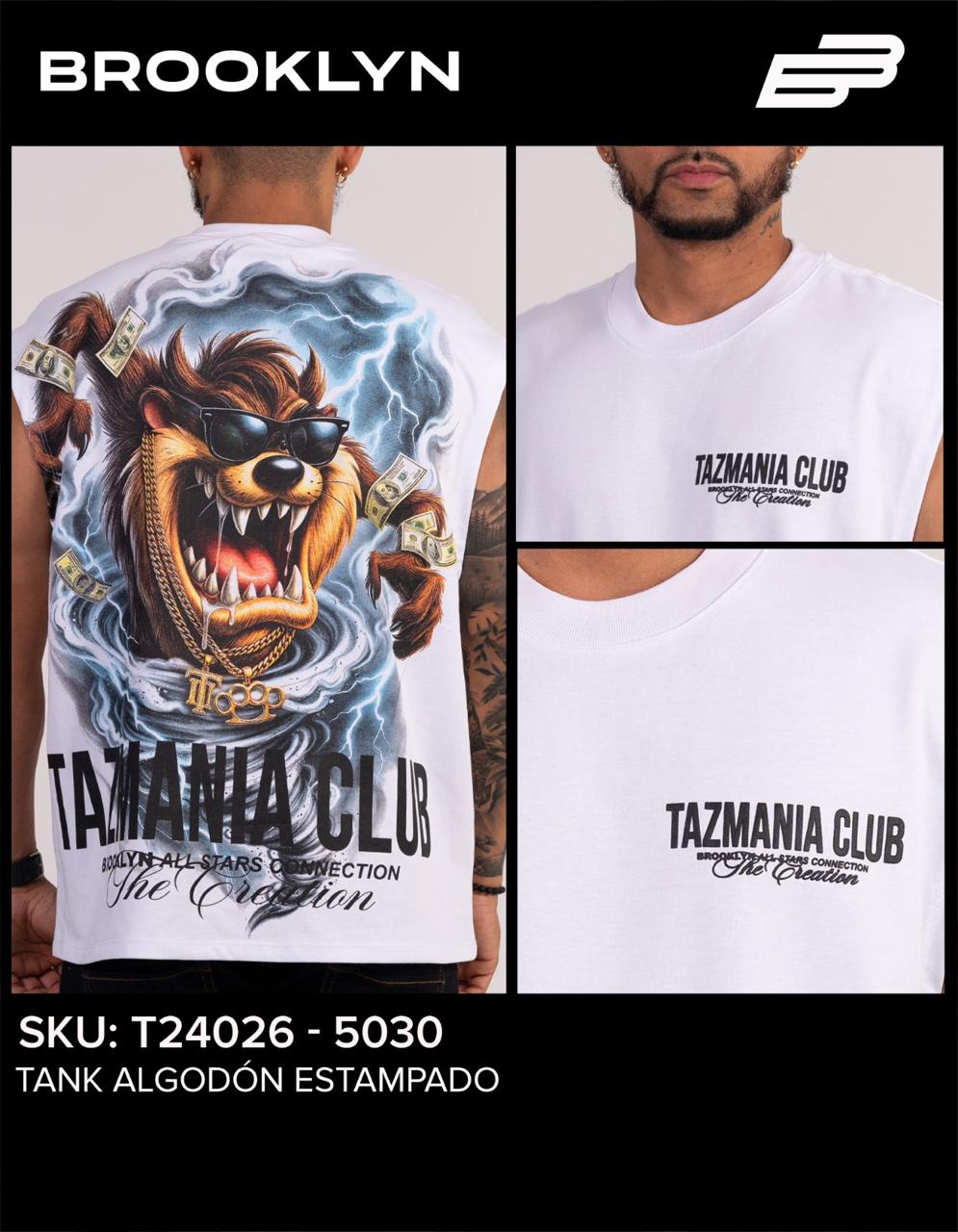 CAMISA TAZ SIN MANGA