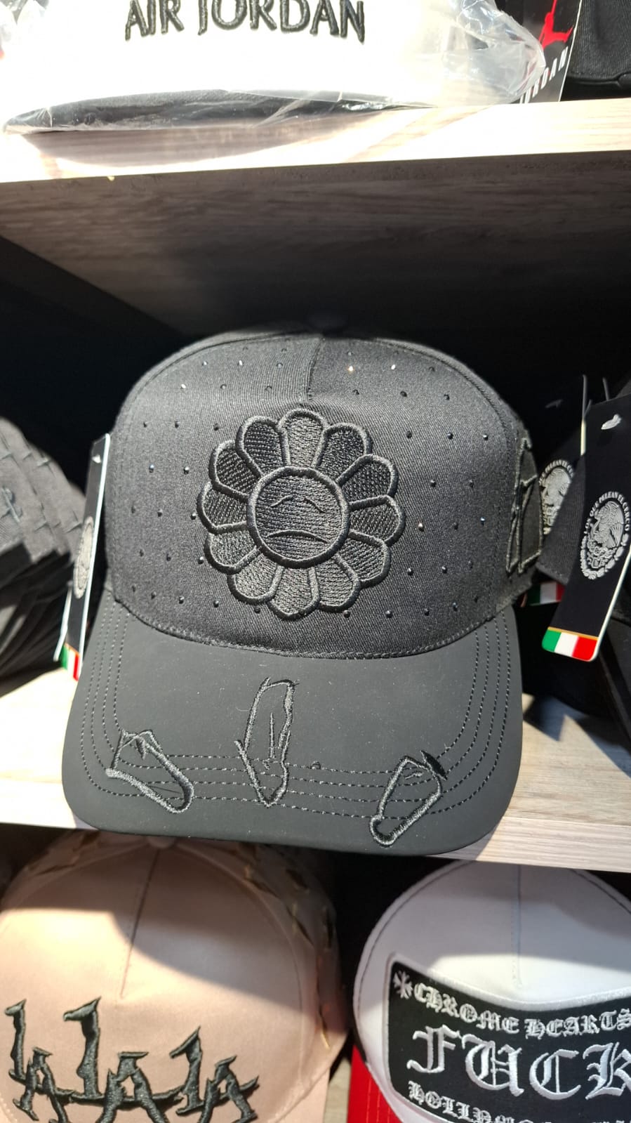 GORRA FLOR FULL BLACK