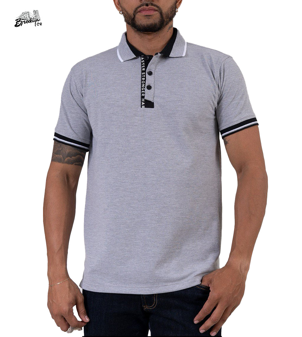 CAMISA TIPO POLO GRIS