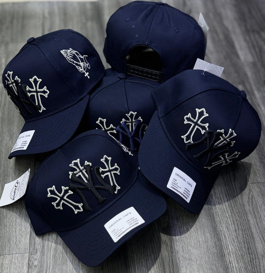 GORRA YANKEES BLUE CRUCES