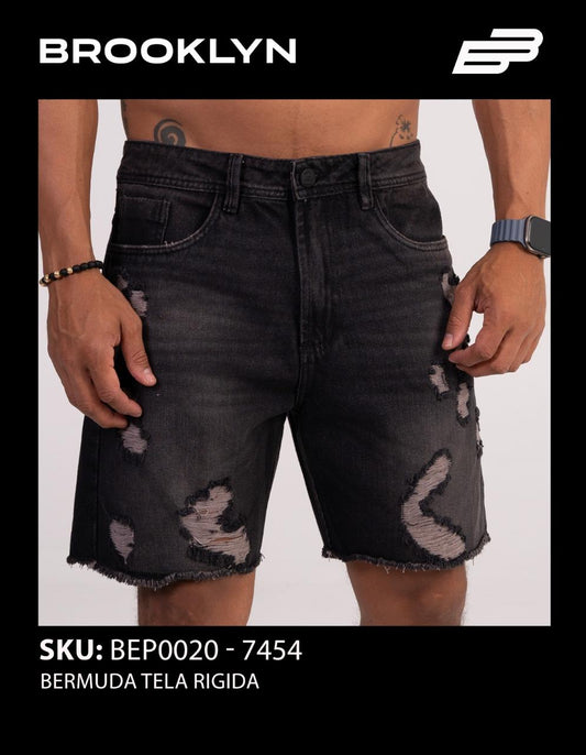 SHORT MEZCLILLA NEGRO