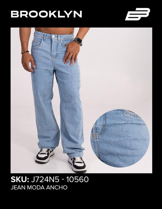 PANTALON BAGGIE CELESTE CLARO