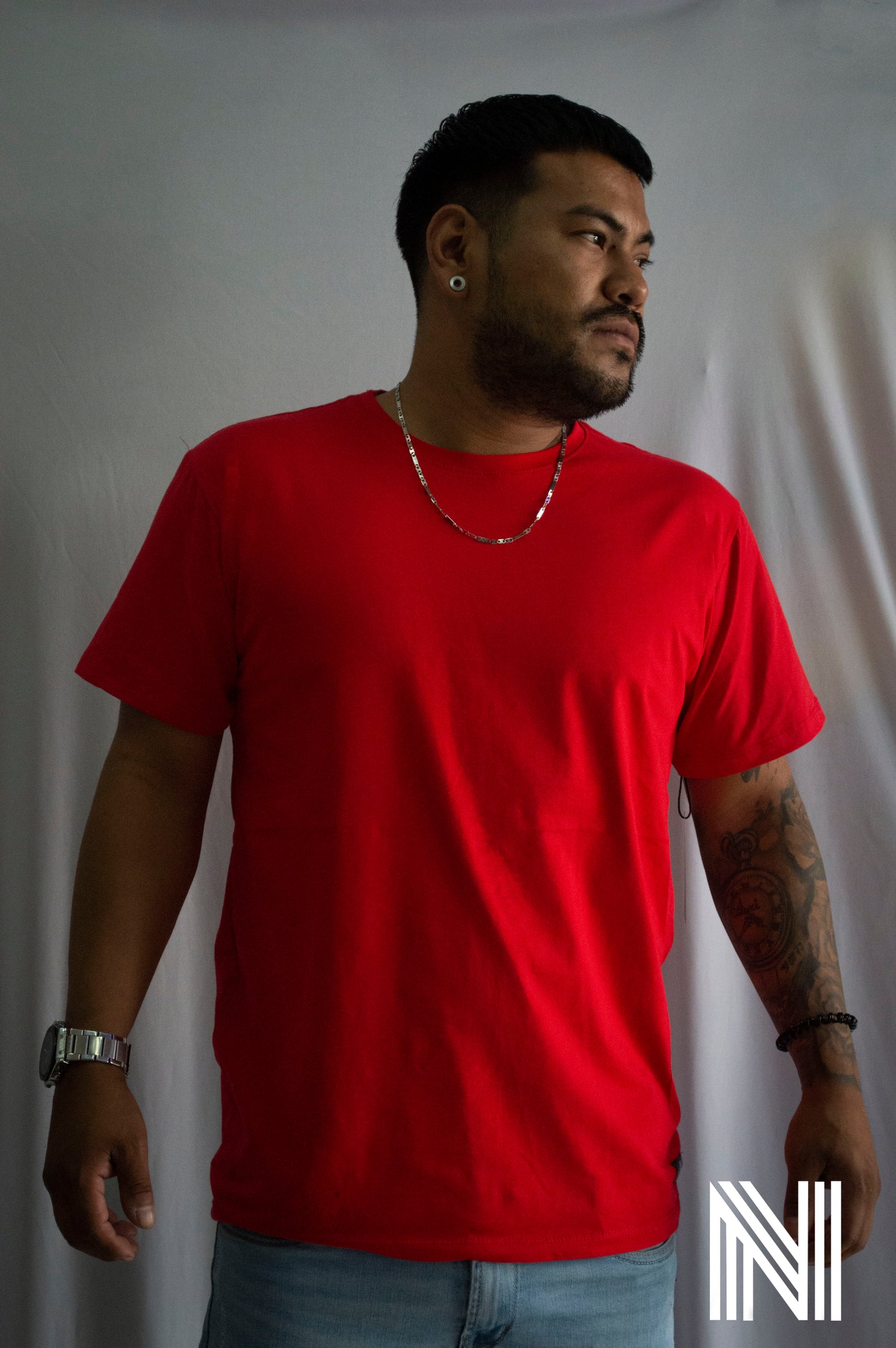 CAMISETA LISA TELA FRIA ROJA