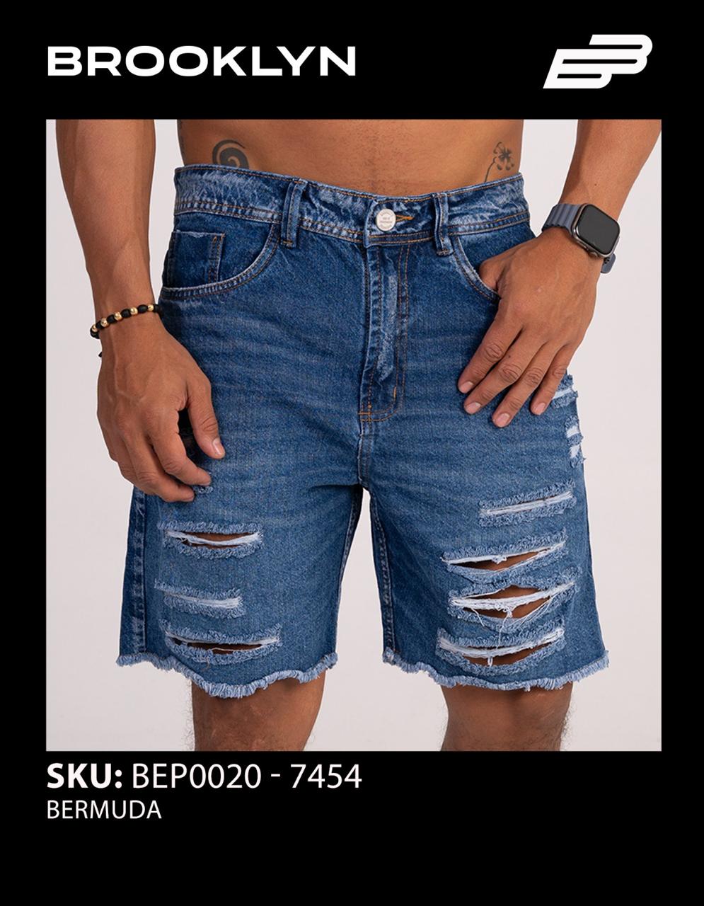 SHORT MEZCLILLA RASGADO