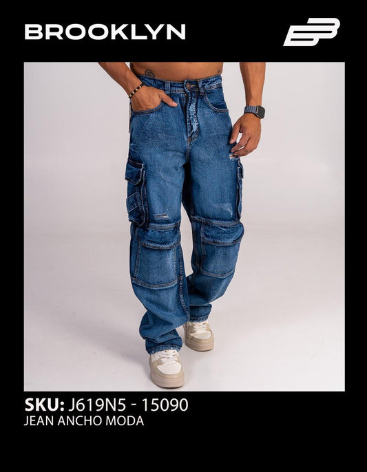 PANTALON BAGGIE AZUL