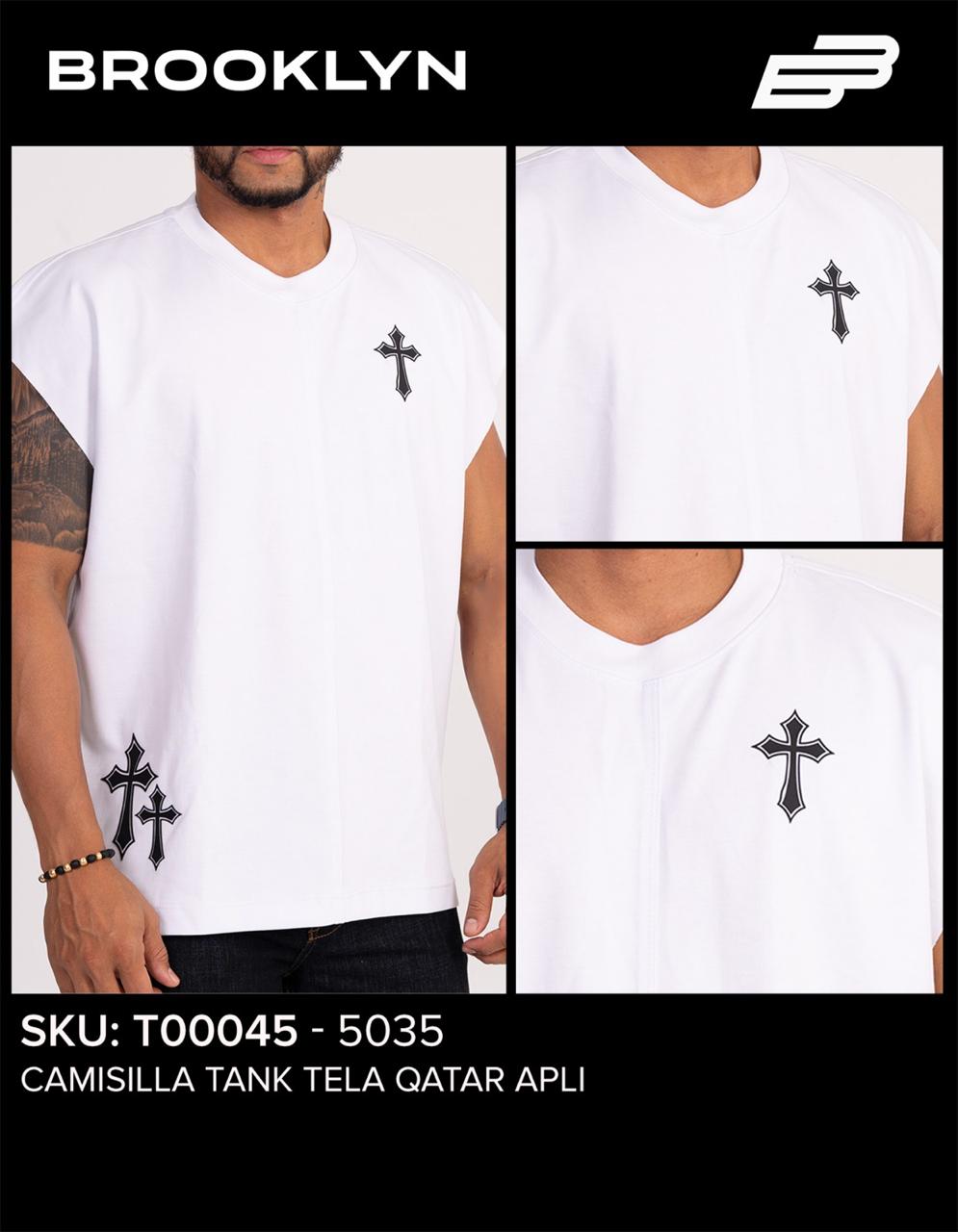 CAMISA WHITE SIN MANGAS