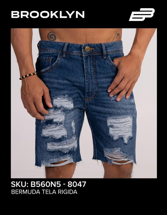 SHORT MEZCLILLA AZUL