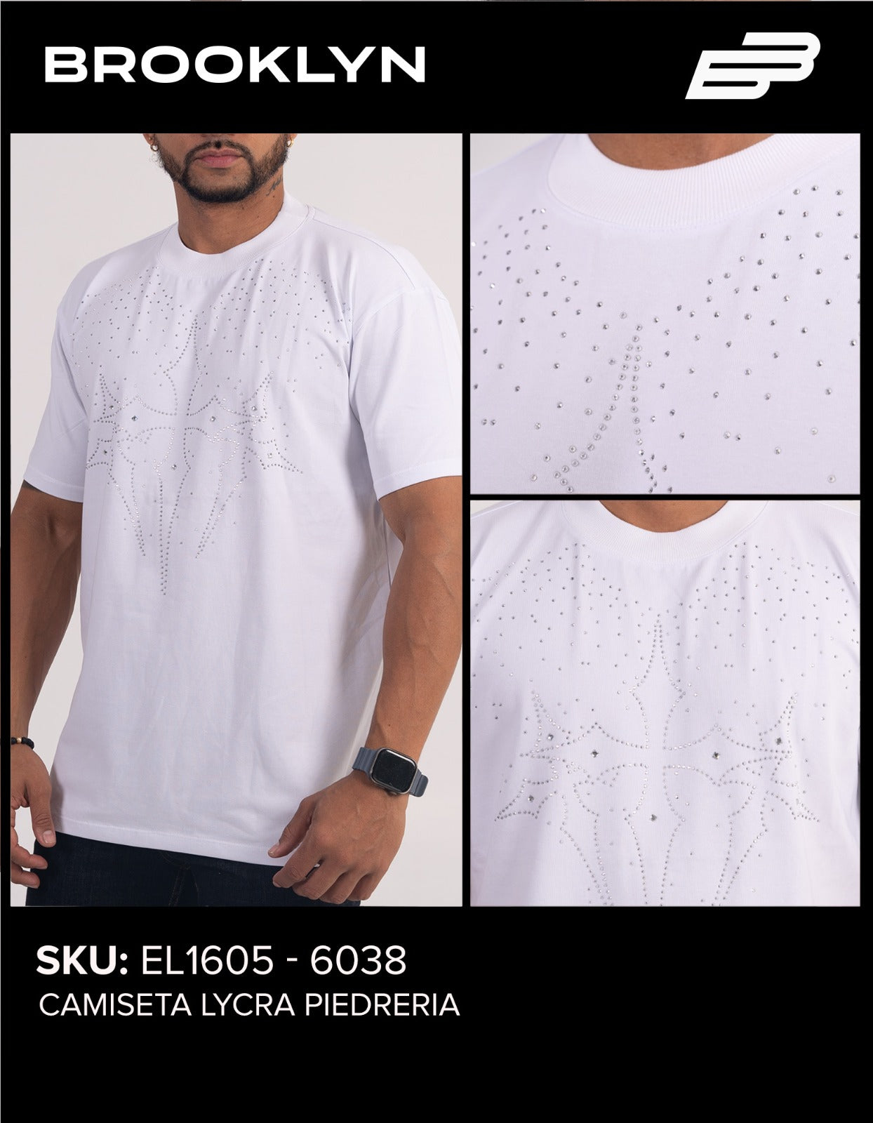 CAMISA 3 CRUSES PERLADA