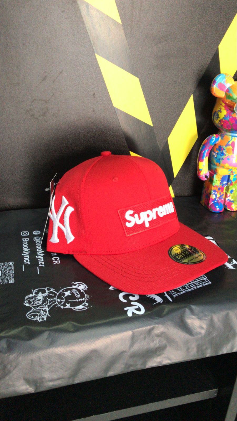 GORRA SUPREME RED YANKEES