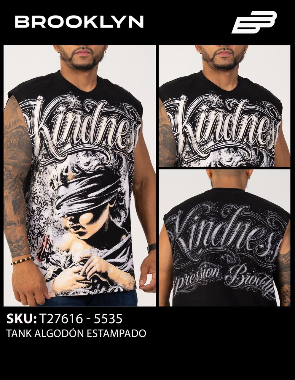 CAMISA KINDNES SIN MANGAS
