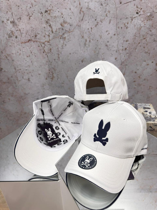 GORRA PSYCHO BUNNY WHITE