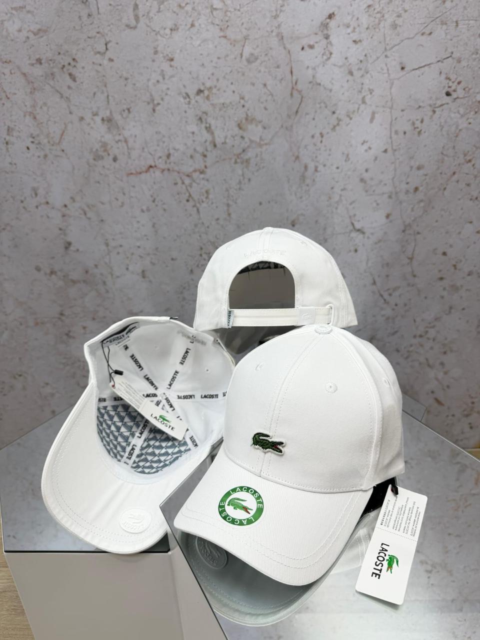 GORRA LACOSTE WHITE