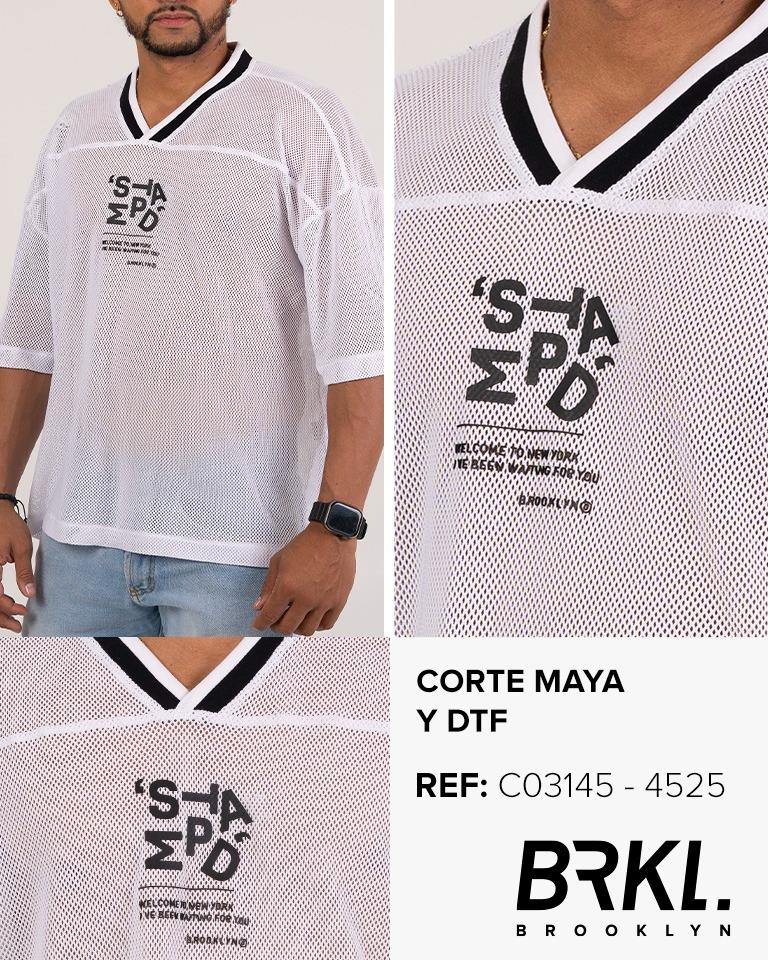 CAMISA MALLA STAMPD