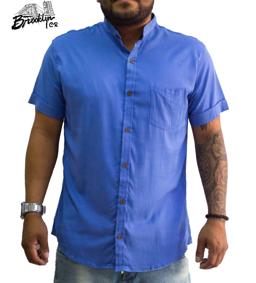 CUELLO CHINO AZUL