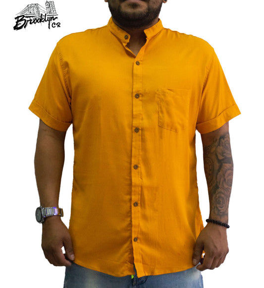 CUELLO CHINO MOSTAZA