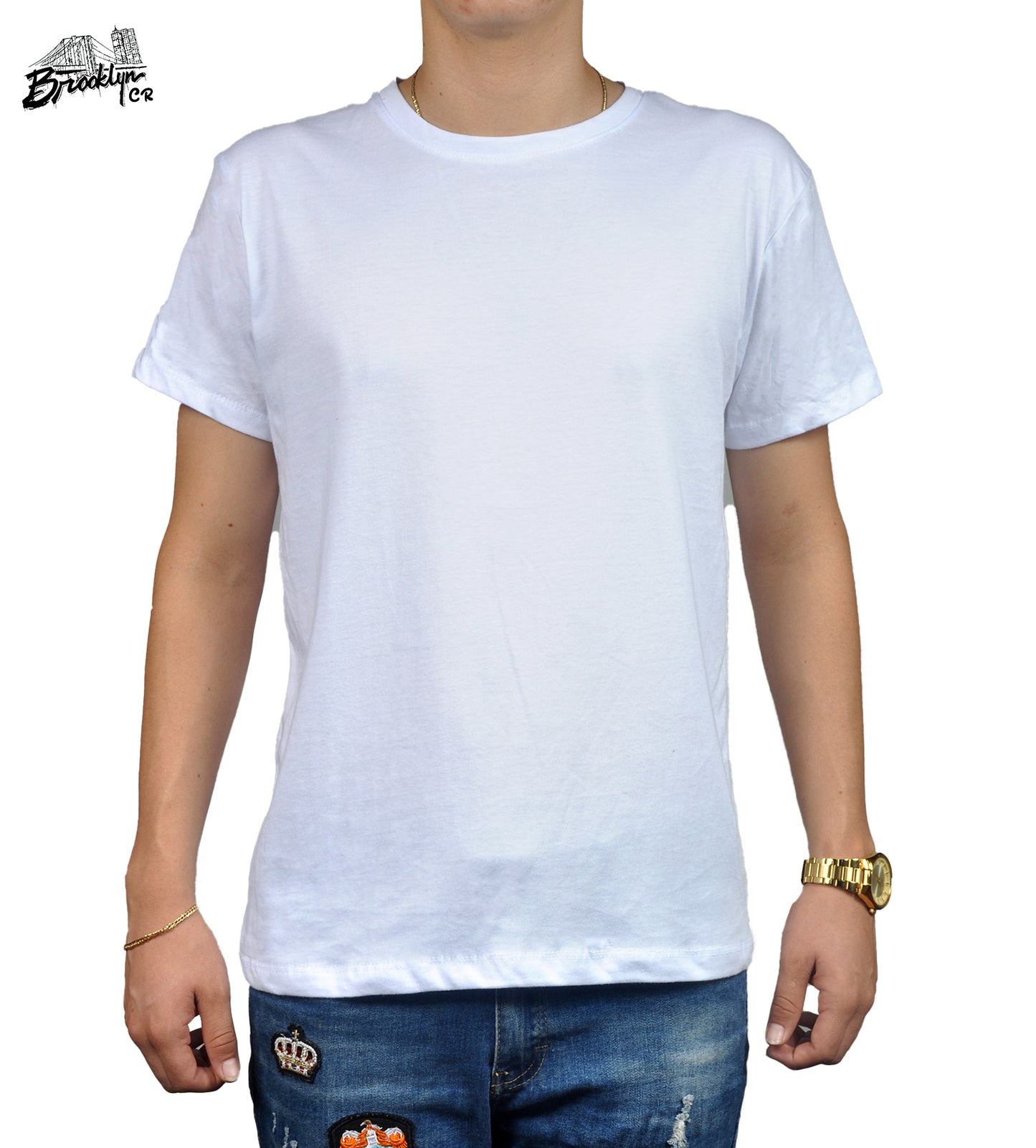 CAMISETA LISA TELA FRIA BLANCA
