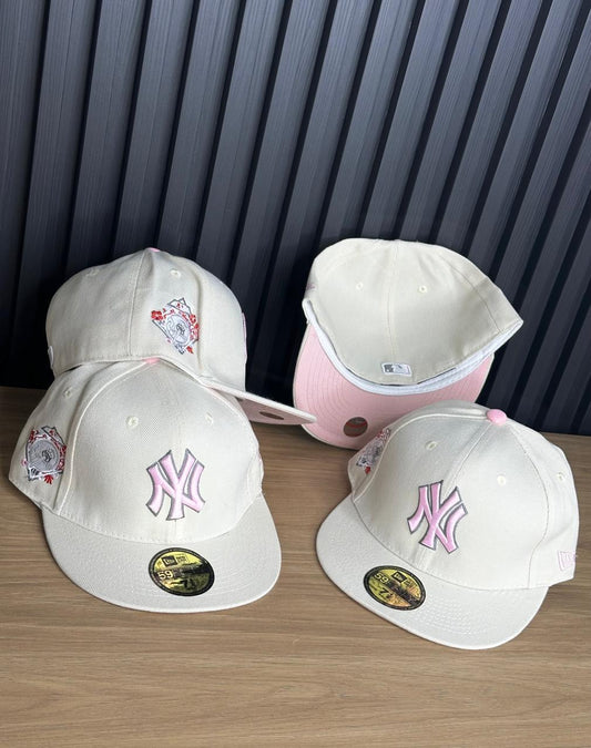 GORRA CERRADA YANKEES ROSA