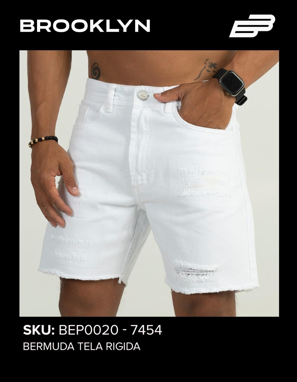 SHORT MEZCLILLA WHITE