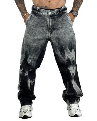 PANTALON BAGGIE NEGRO CLASICO SKY AMARRES