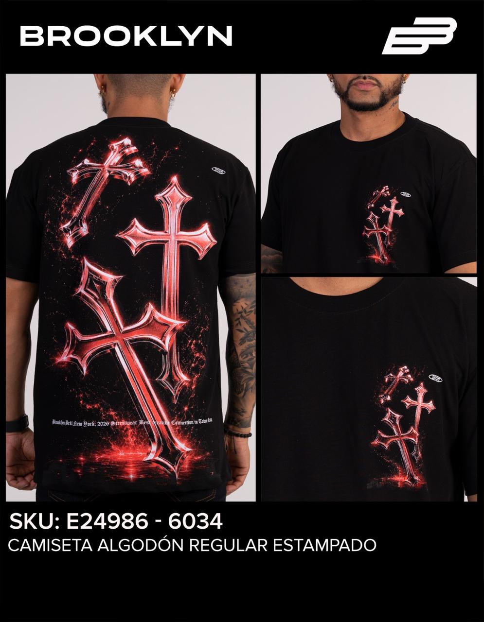 CAMISA CRUCES ROJAS