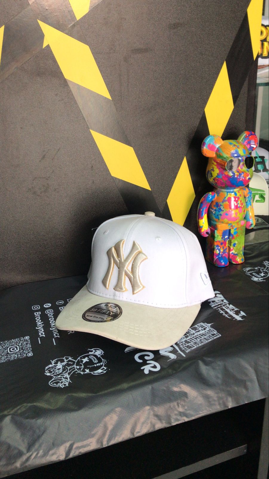 GORRA YANKEES CREMA