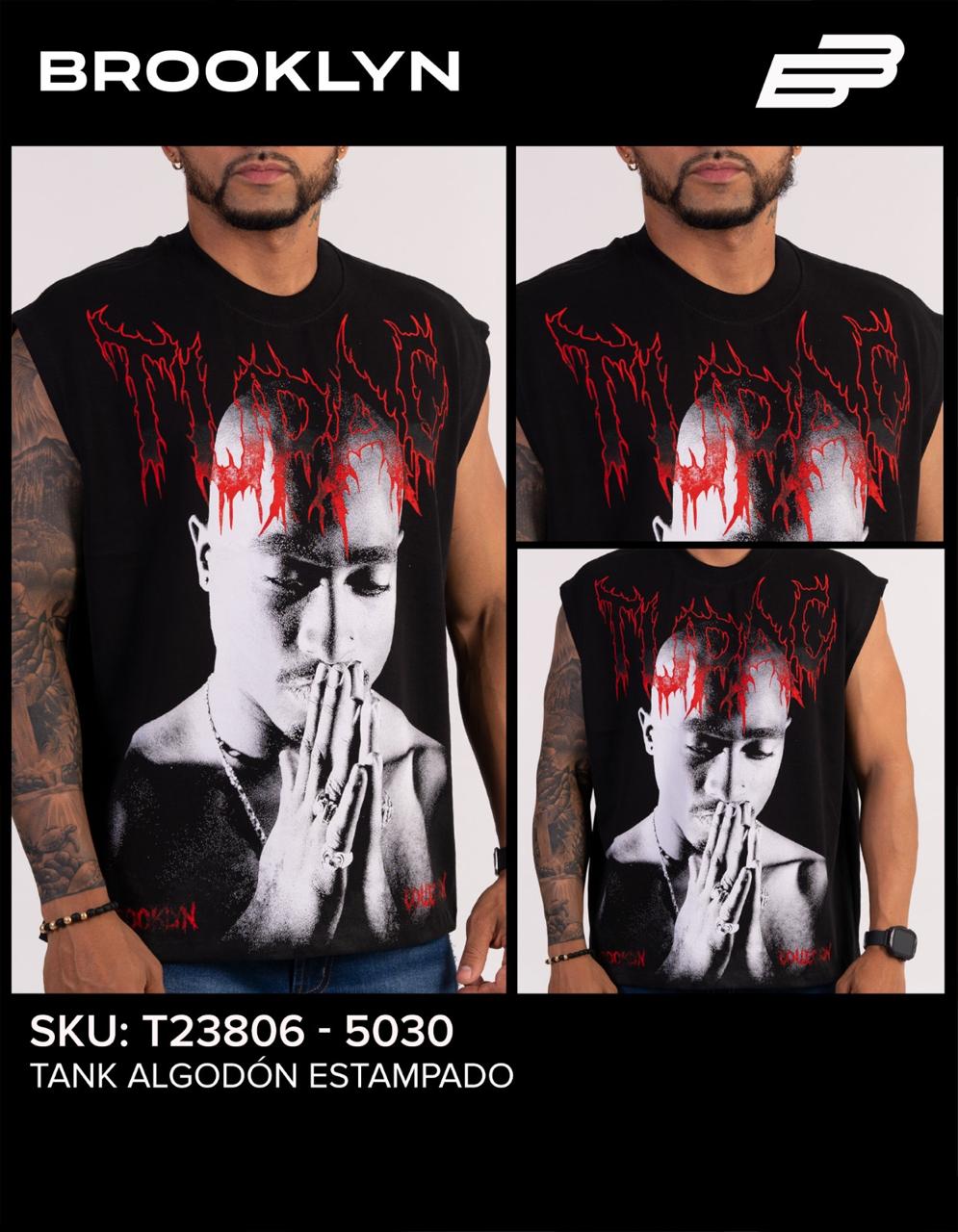 CAMISA 2PAC SIN MANGAS