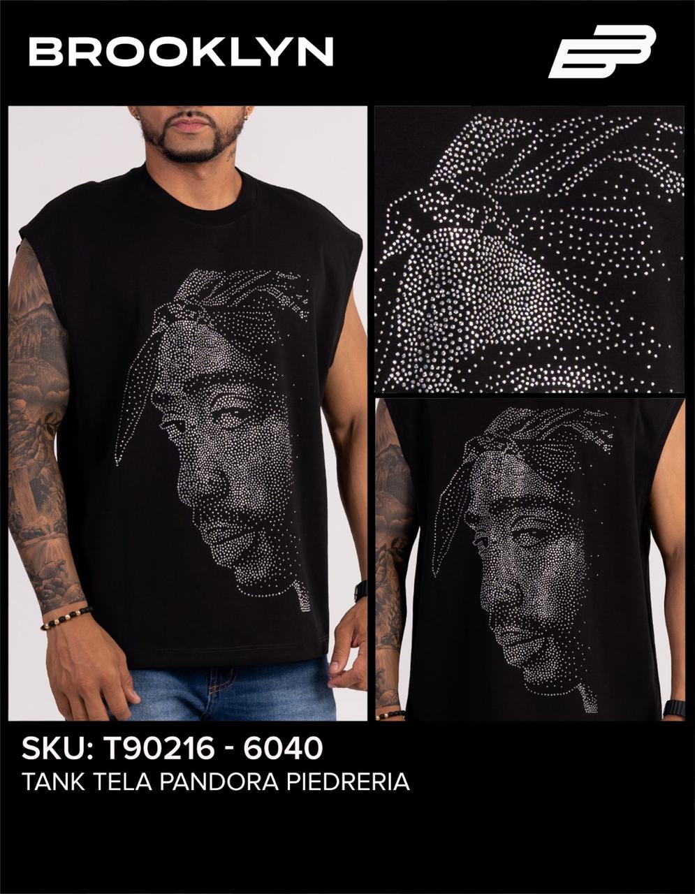 CAMISA 2PAC DIAMANTES