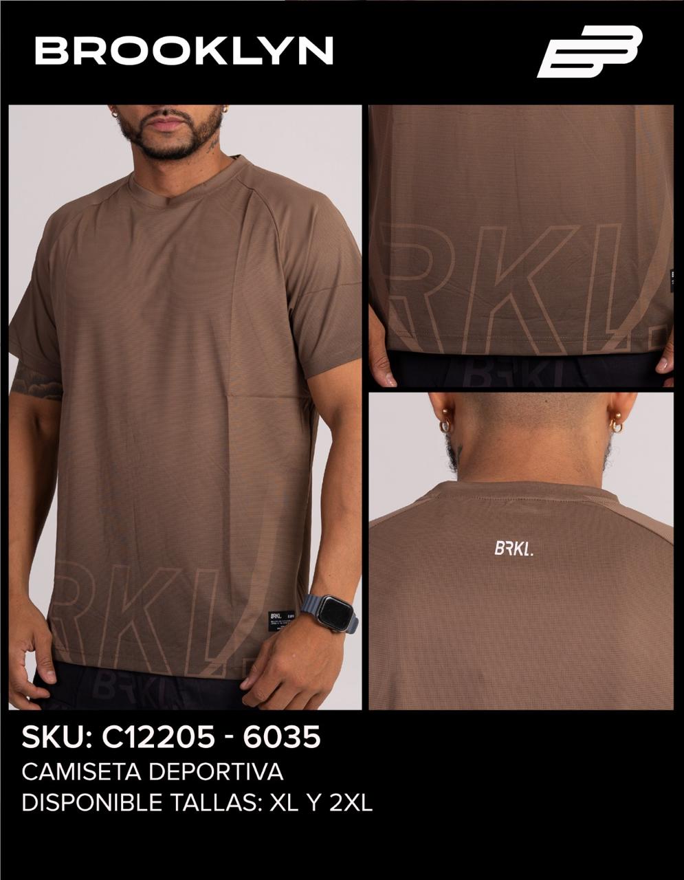 CAMISA DEPORTIVA CAFE