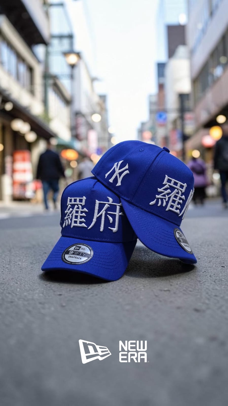 GORRA LETRAS CHINAS BLUE
