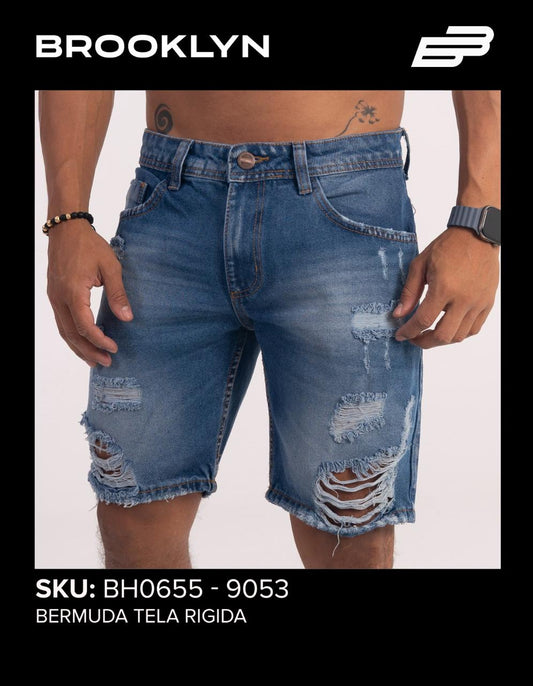 SHORT MEZCLILLA ROTO MIEDO