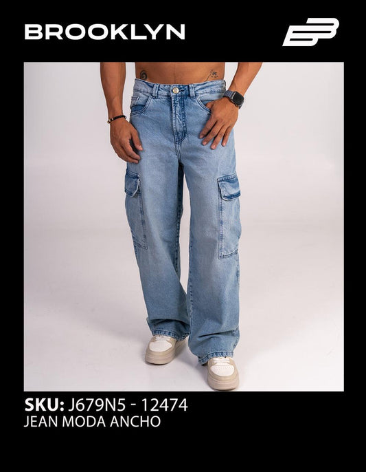 PANTALON BAGGIE CARGO CLARO