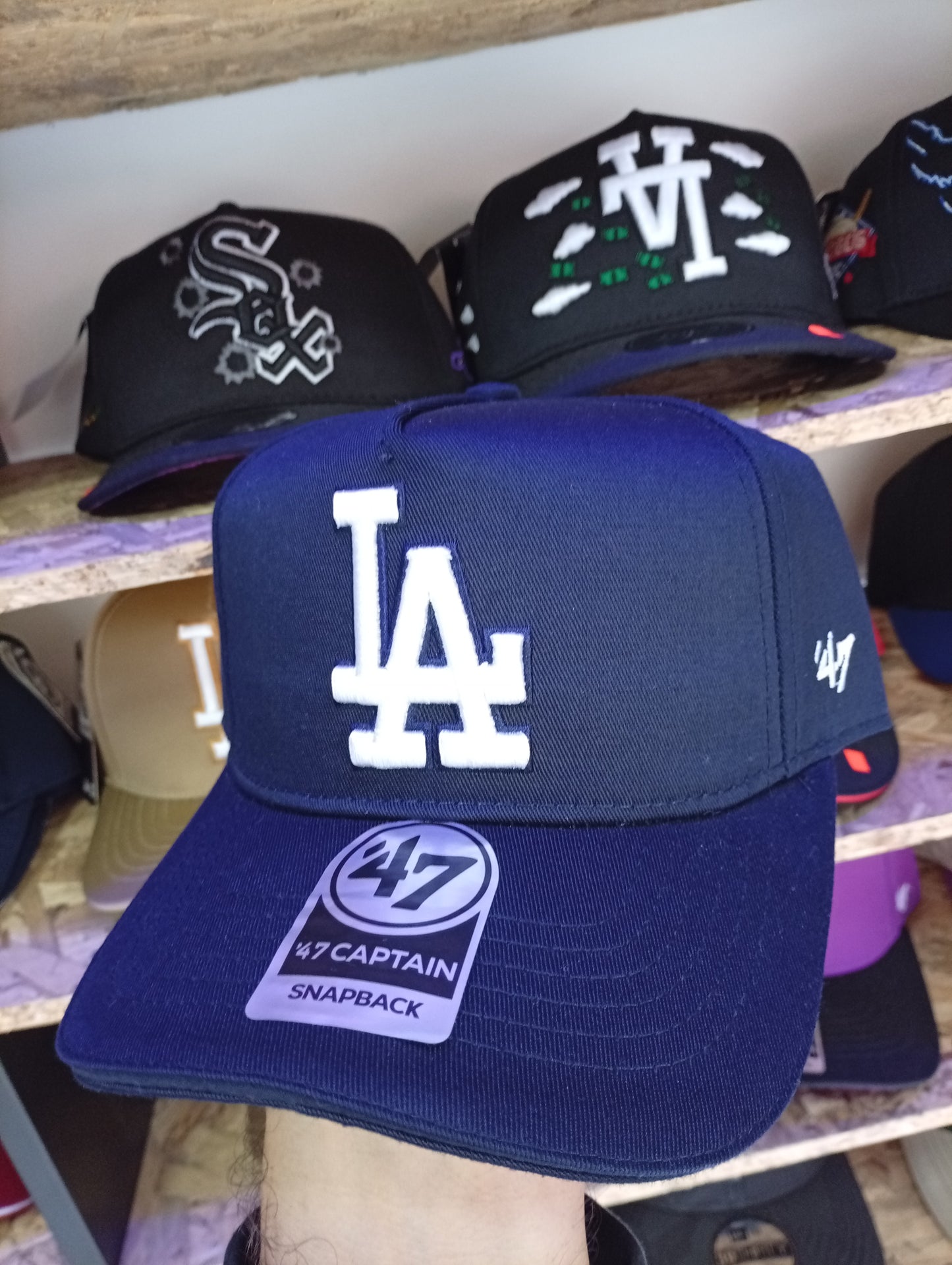 BK LOS ANGELES AZUL OSCURO CON BLANCO