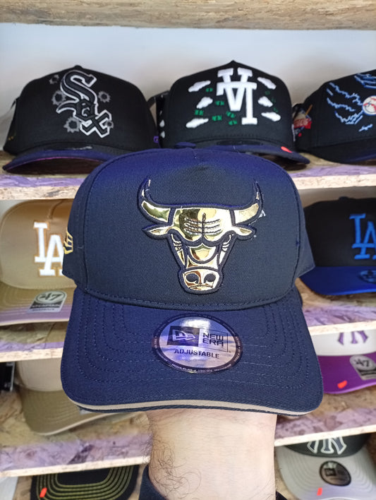 BK CHICAGO BULLS NEGRO CON DORADO