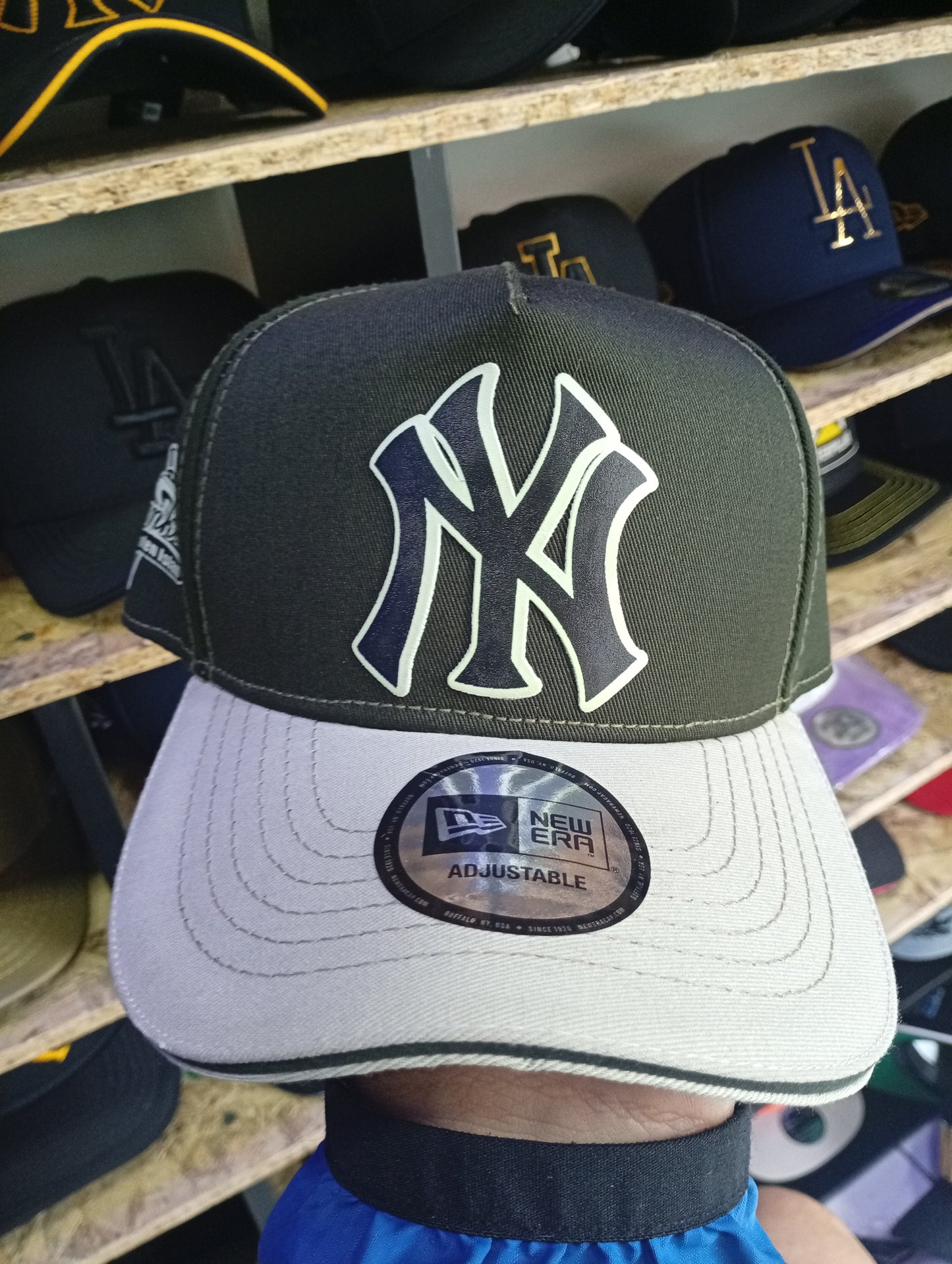 BK YANKEES VERDE CON GRIS